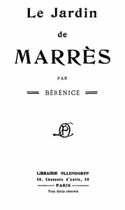 Cover of Le Jardin de Marrès par Bérénice