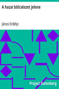 Cover of A hazai bölcsészet jelene