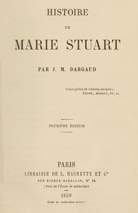 Cover of Histoire de Marie Stuart