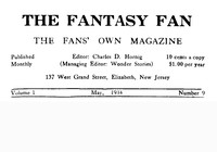 Cover of The Fantasy Fan, Volume 1, Number 9, May 1934 The Fan's Own Magazine