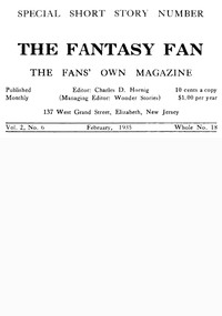 Cover of The Fantasy Fan, Volume 2, Number 6, February 1935 The Fan's Own Magazine