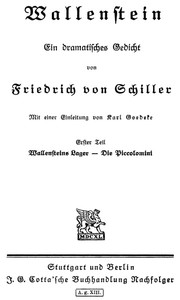 Cover of Wallensteins Lager
