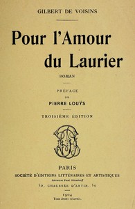 Cover of Pour l'Amour du Laurier: Roman