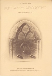 Cover of Selections from Aunt Sammy's Radio Recipes and USDA Favorites
