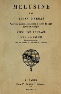 Cover of Mélusine Nouvelle édition, conforme à celle de 1478, revue et corrigée