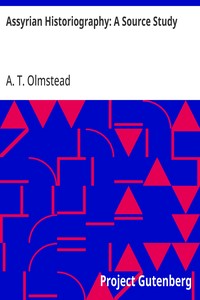 Cover of Assyrian Historiography: A Source Study