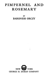 Cover of Pimpernel and Rosemary