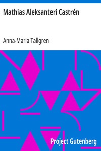Cover of Mathias Aleksanteri Castrén