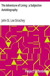 Cover of The Adventure of Living : a Subjective Autobiography