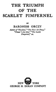 Cover of The Triumph of the Scarlet Pimpernel