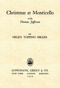 Cover of Christmas at Monticello with Thomas Jefferson