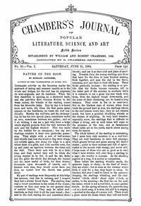 Cover of Chambers's Journal of Popular Literature, Science, and Art, Fifth Series, No. 25, Vol. I, June 21, 1884