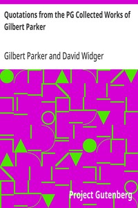 Cover of Quotations from the PG Collected Works of Gilbert Parker