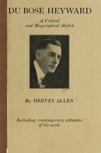 Cover of Du Bose Heyward: A Critical and Biographical Sketch