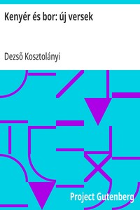 Cover of Kenyér és bor: új versek