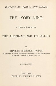 Cover of The ivory king : $b A popular history of the elephant and its allies