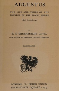 Cover of Augustus: The Life and Times of the Founder of the Roman Empire