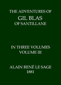 Cover of The Adventures of Gil Blas of Santillane, Volume 3 (of 3)