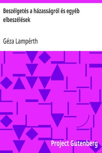 Cover of Beszélgetés a házasságról és egyéb elbeszélések
