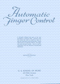 Cover of Automatic finger control Seventh Edition
