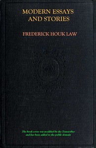 Cover of Modern Essays and Stories A book to awaken appreciation of modern prose, and to develop ability and originality in writing