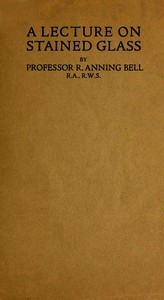 Cover of A Lecture on Stained Glass