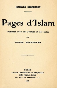 Cover of Pages d'Islam