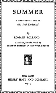 Cover of Summer