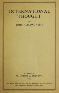 Cover of International Thought