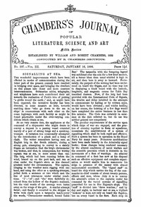Cover of Chambers's Journal of Popular Literature, Science, and Art, Fifth Series, No. 107, Vol. III, January 16, 1886