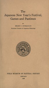 Cover of The Japanese New Year's Festival, Games and Pastimes