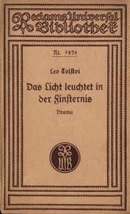 Cover of Das Licht leuchtet in der Finsternis: Drama in vier Aufzügen