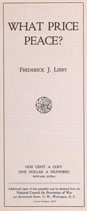 Cover of What Price Peace?