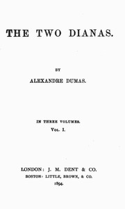 Cover of The Two Dianas, Volume 1 (of 3)