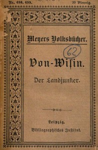 Cover of Der Landjunker: Lustspiel in fünf Aufzügen