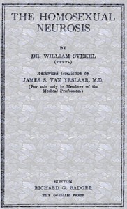 Cover of The Homosexual Neurosis