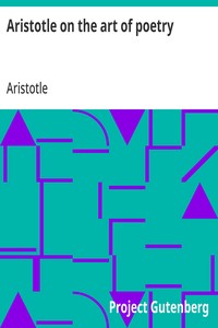 Cover of Aristotle on the art of poetry