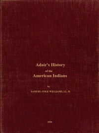 Cover of Adair's History of the American Indians