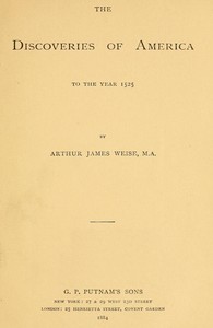 Cover of The Discoveries of America to the Year 1525