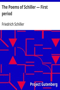 Cover of The Poems of Schiller — First period