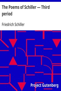Cover of The Poems of Schiller — Third period