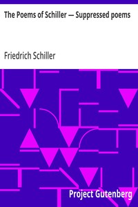 Cover of The Poems of Schiller — Suppressed poems