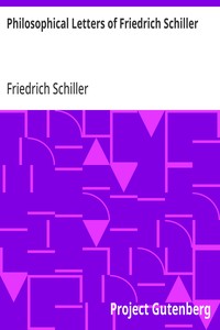 Cover of Philosophical Letters of Friedrich Schiller