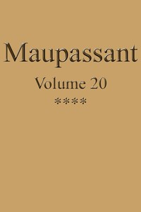 Cover of Œuvres complètes de Guy de Maupassant - volume 20