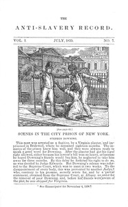 Cover of The Anti-Slavery Record, Volume 1, No. 7