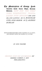 Cover of She and he; Lavinia; Memoir