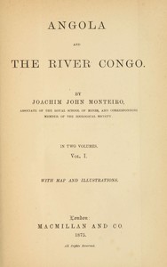 Cover of Angola and the River Congo, vol. 1