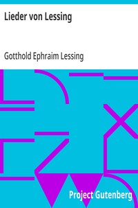 Cover of Lieder von Lessing