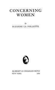 Cover of Concerning Women