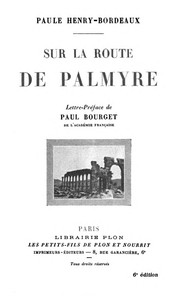 Cover of Sur la route de Palmyre